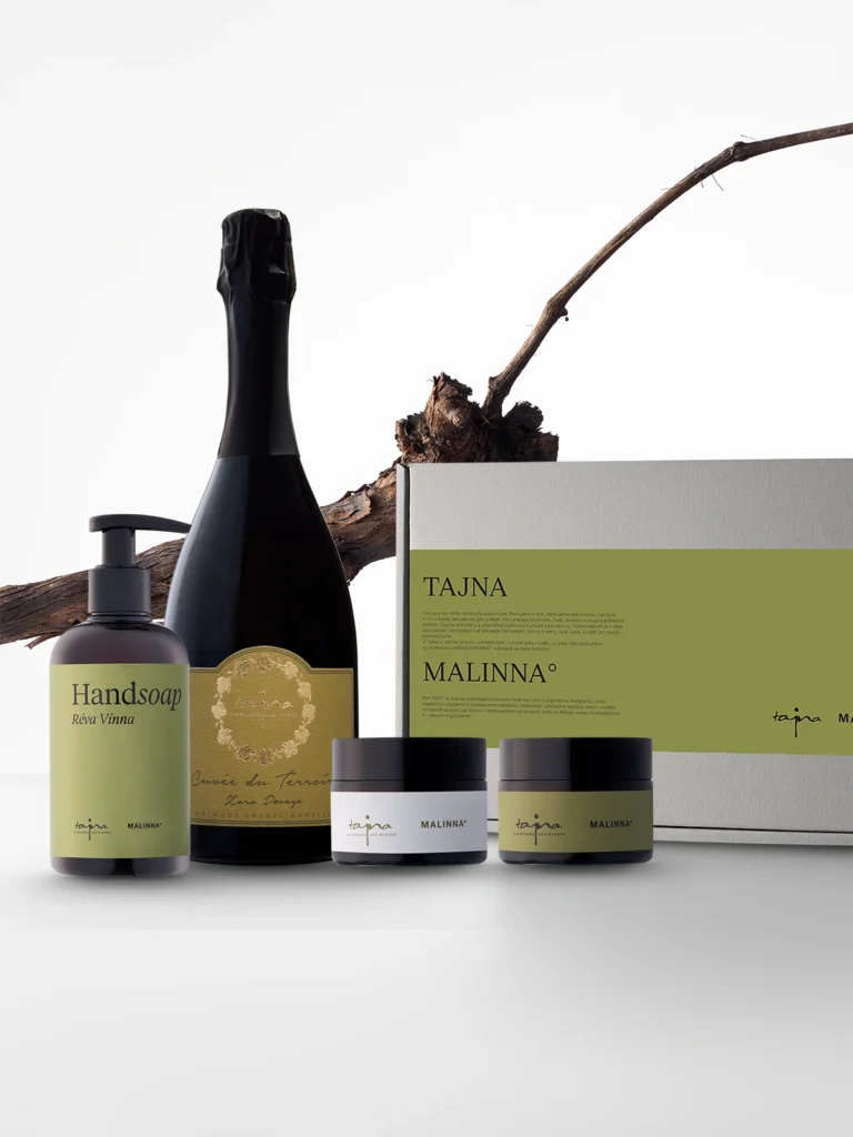 Set produktov MALINNA a TAJNA v sete TAJNA x MALINNA set SEKT