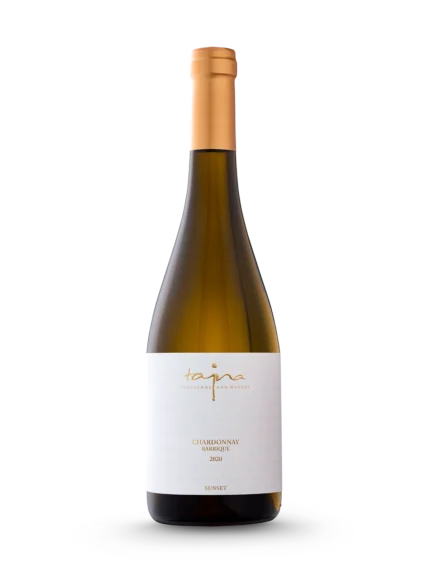 Chardonnay Barrique SUNSET 2020, víno z ekologických vinohradov TAJNA
