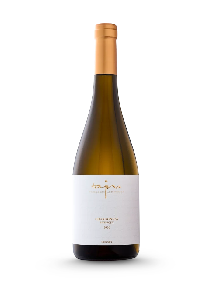 Chardonnay Barrique SUNSET 2020, víno z ekologických vinohradov TAJNA