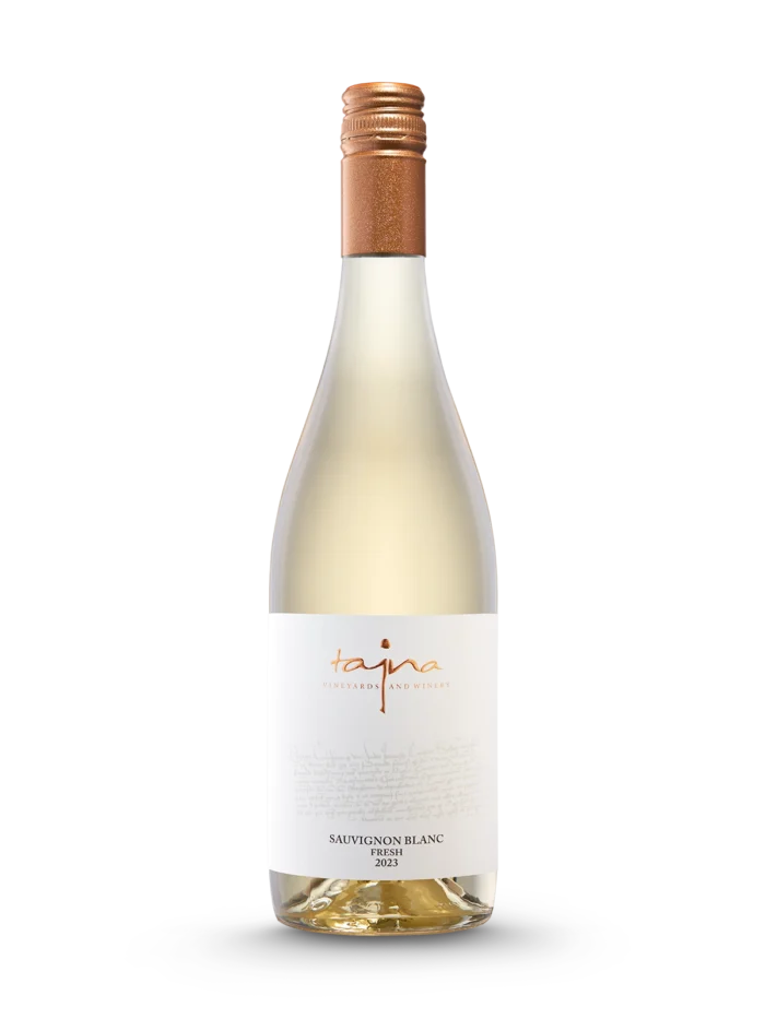 Sauvignon Blanc FRESH 2023, suché víno z ekologických vinohradov, prémiové víno, vinárstvo TAJNA