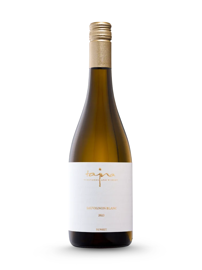 Sauvignon Blanc SUNSET 2023, biele víno z ekologických vinohradov TAJNA