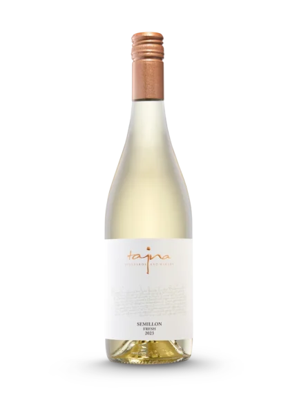 Semillon FRESH 2023, suché víno z ekologických vinohradov, prémiové víno, vinárstvo TAJNA