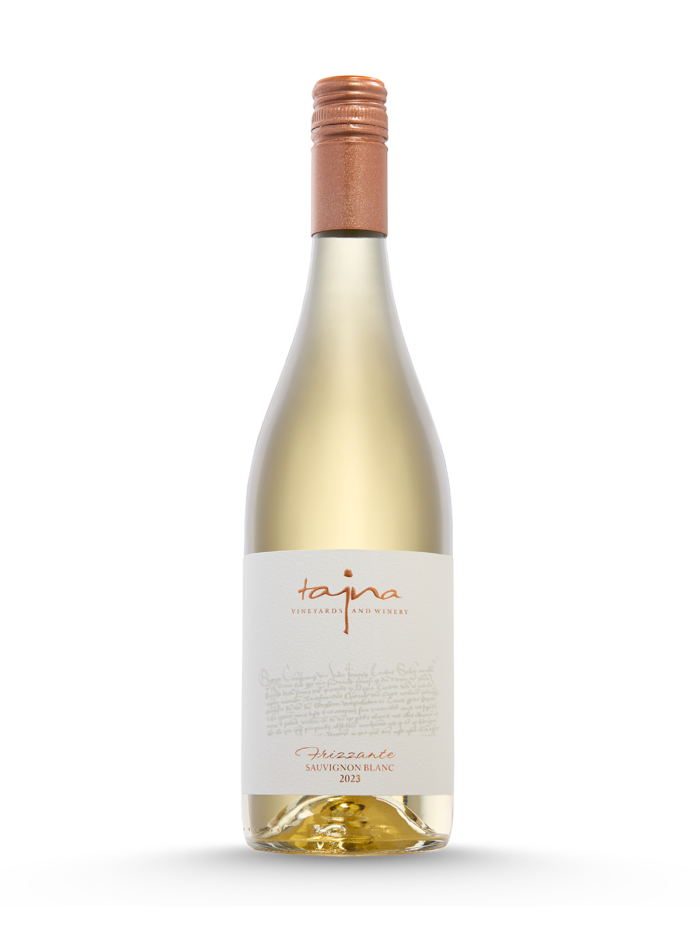 Sauvignon Blanc Frizzante 2023, TAJNA, víno z ekologických vinohradov