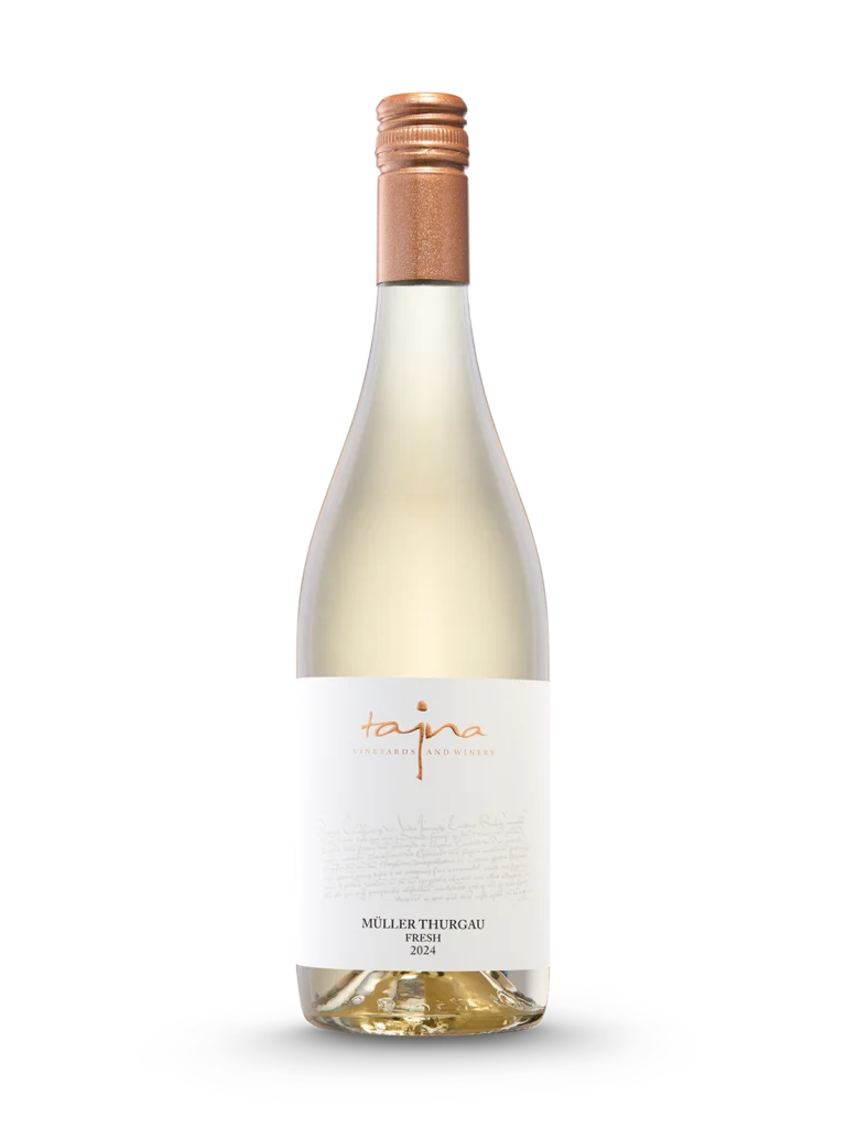 Muller Thurgau FRESH 2024, suché víno z ekologických vinohradov, prémiové víno, vinárstvo TAJNA