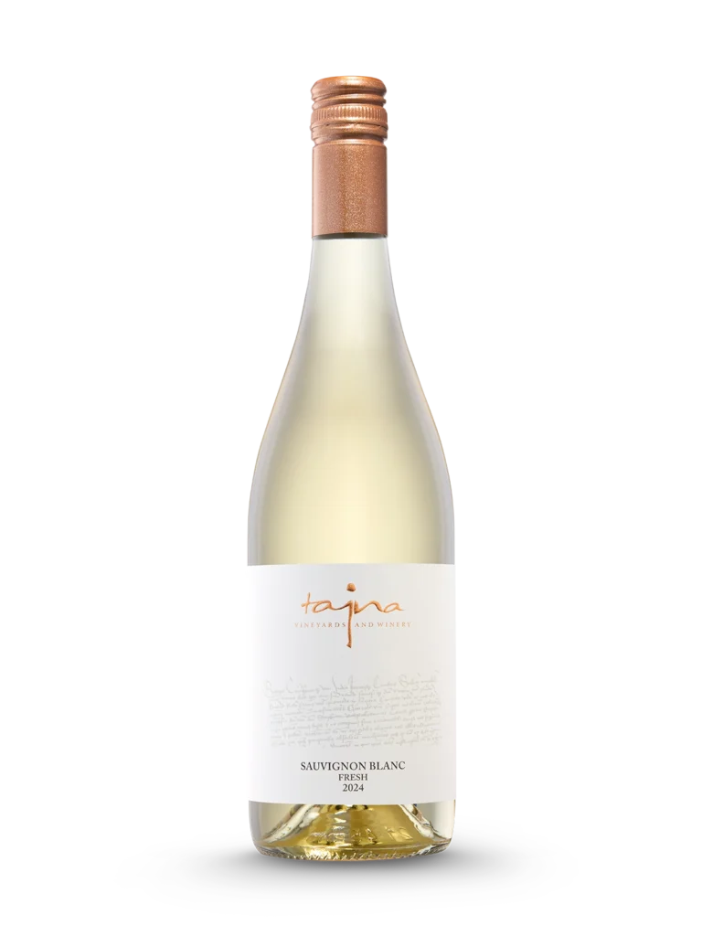 Sauvignon Blanc FRESH 2024, suché víno z ekologických vinohradov, prémiové víno, vinárstvo TAJNA