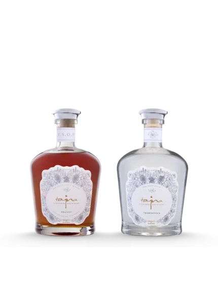 Set destilátov z vinárstva TAJNA, slovenské Brandy, Tramínovica