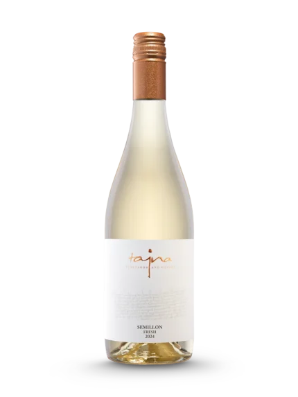 Semillon FRESH 2024, suché víno z ekologických vinohradov, prémiové víno, vinárstvo TAJNA