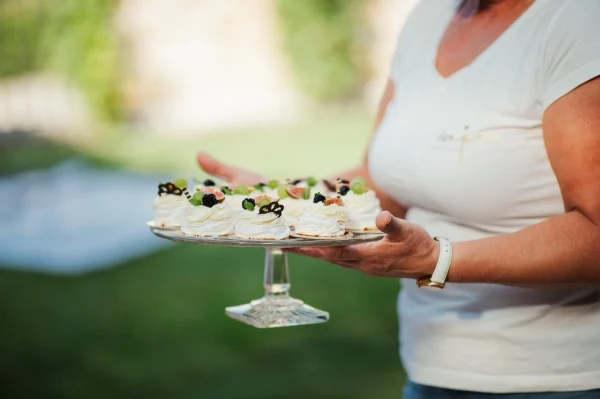 pavlova torta a víno